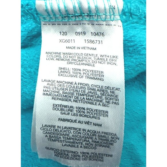 Columbia Juniors Womens Fleece Jacket Size S Full Zip Turquoise - Picture 6 of 9